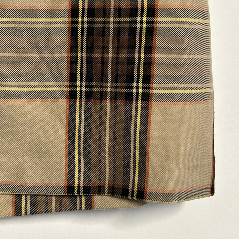 River‎ Island Women's Plaid Mini Skirt US 6 UK 10 Paper Bag Waist Buttons Preppy - Picture 4 of 16